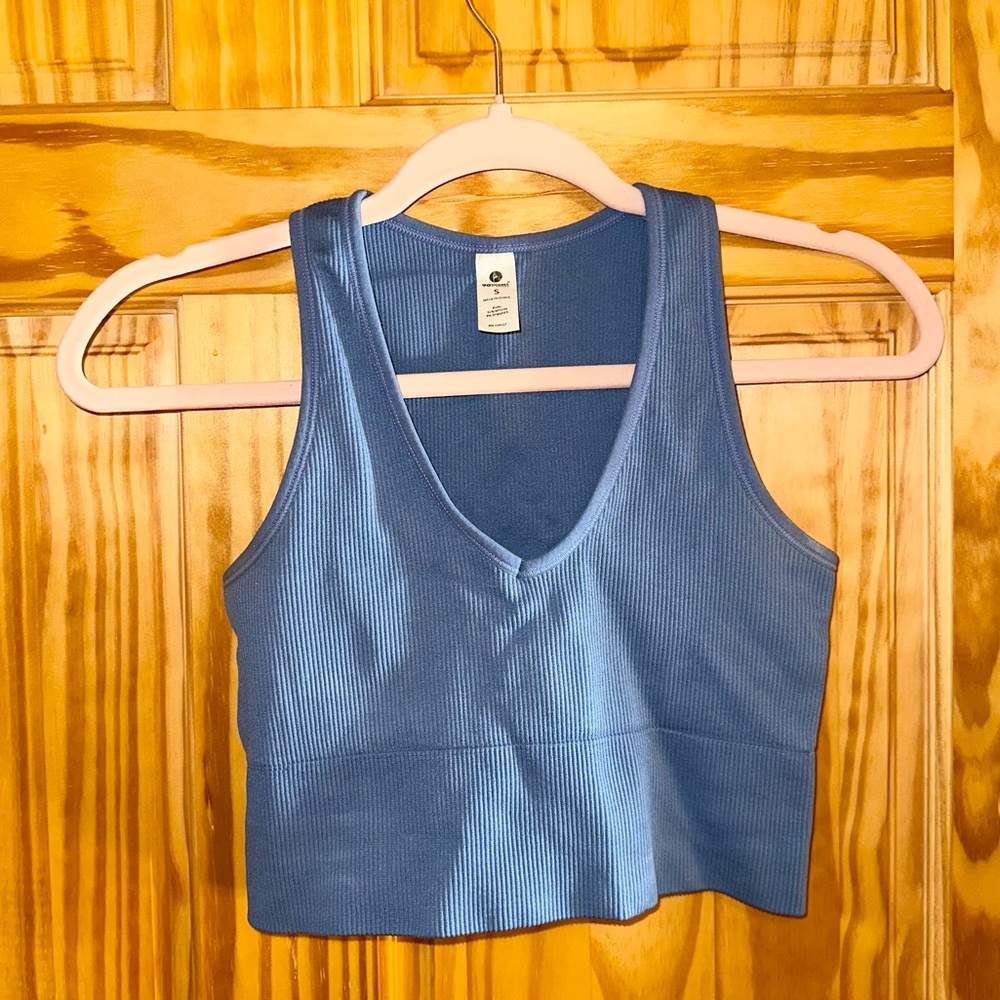 90 Degree Seamless V Neck Workout Top | Small